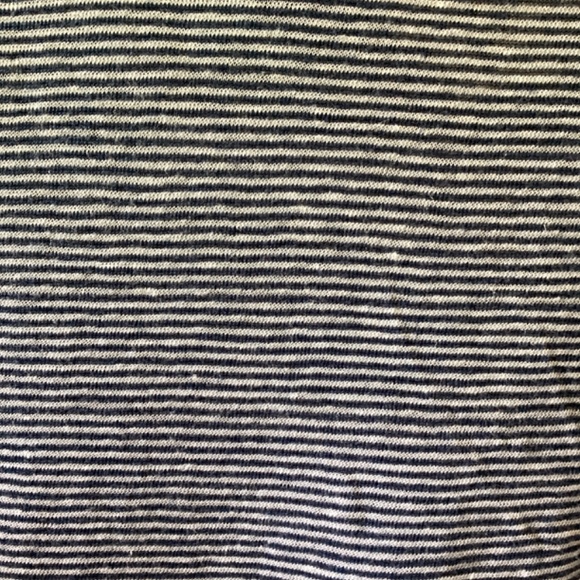 Boxy 100% Linen Striped Top * Medium - Picture 4 of 4